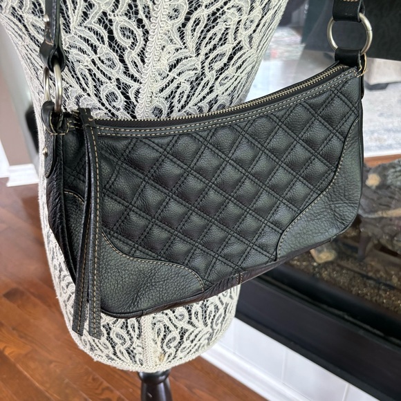 The Sak Handbags - The Sak Black Leather Quilted Shoulder Bag